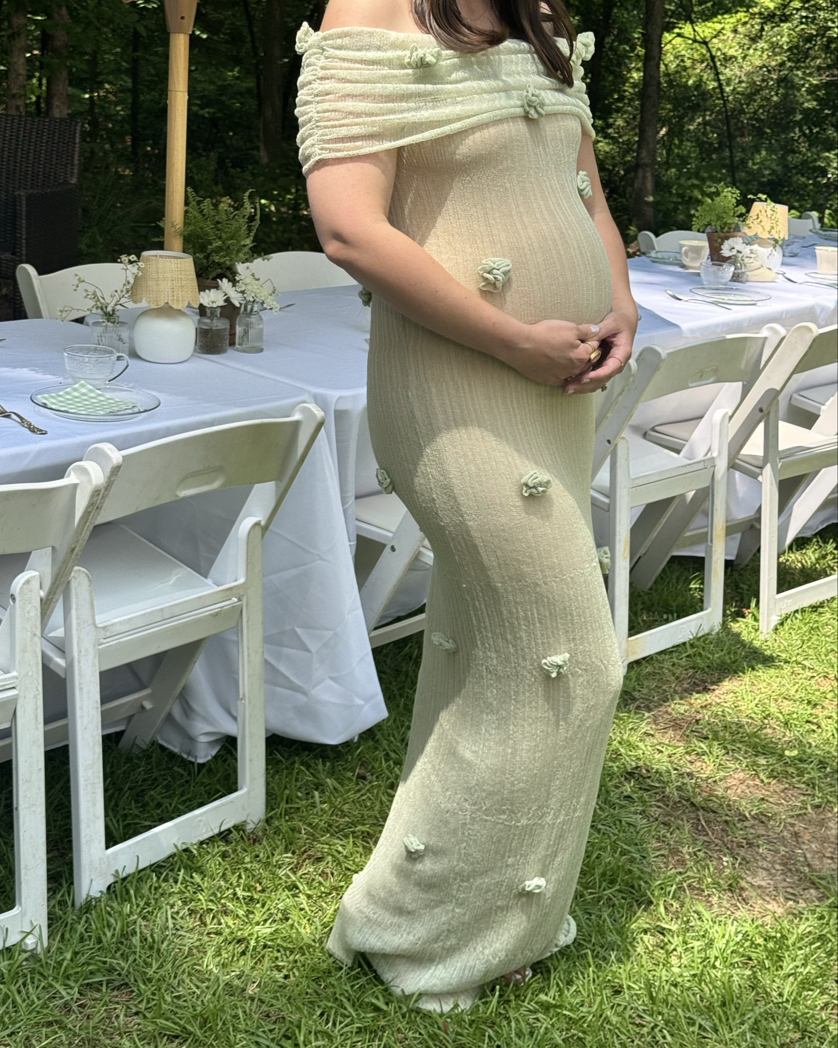 #babyshowerdress wearing a large #33weekspregnant #prego 

#LTKBump