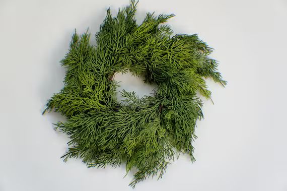 14 Fresh Touch Juniper Wreath Evergreen Floral Wrath - Etsy | Etsy (US)