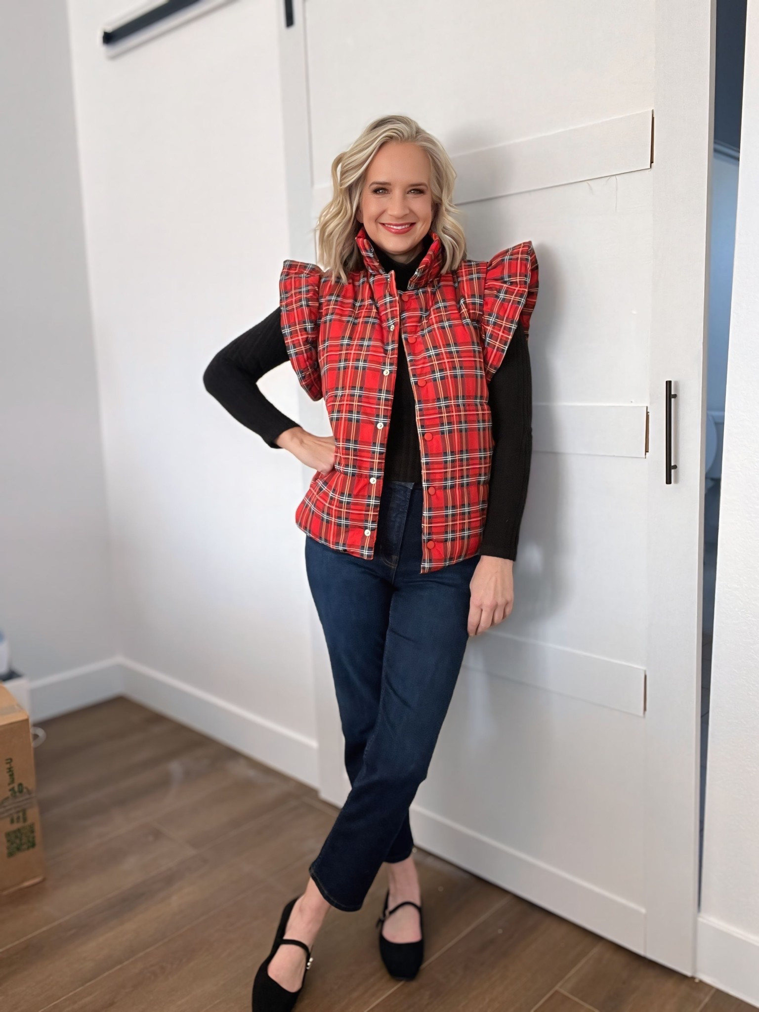 Bougie Holiday vest looks like RL but without the pricetag

Holiday, GRWM, Winter Outfit Inspo, Christmas plaid, jeans, Mary Jane, over 40, midlife style

#LTKgrwm #LTKHoliday #LTKOver40