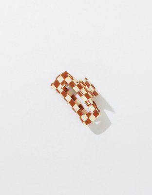 AEO Checkerboard Claw Clip | American Eagle Outfitters (US & CA)