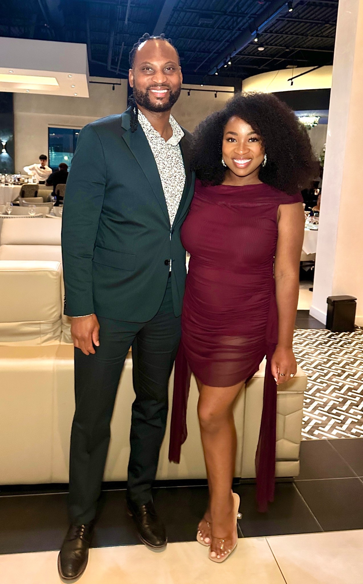 Celebrating my husband’s birthday!  I really liked this dress and have worn it twice this Fall because Yes, you can repeat your outfits! 

I’m wearing a Size 12  My husband is wearing a suit from Express.

#LTKMidsize #LTKHoliday #LTKStyleTip