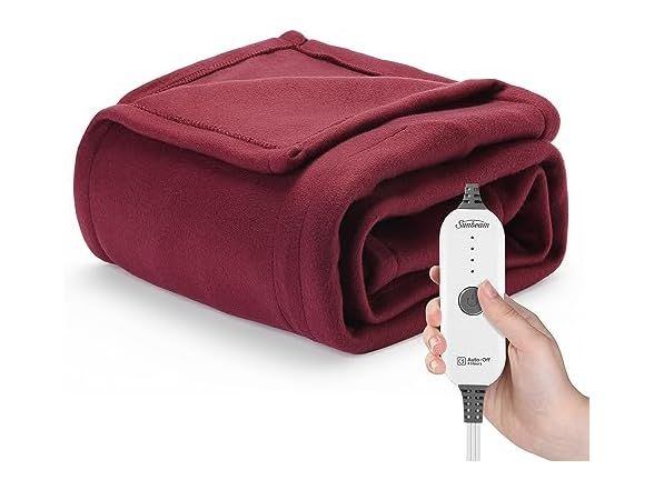 Sunbeam RoyalUltra Cabernet Heated Throw - $15.99 - Free shipping for Prime members | Woot!