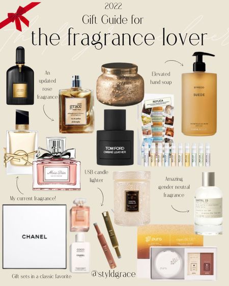 Fragrance gift guide. 

Perfume, candles, holiday perfume, holiday candles, fall perfume, fall candles, gender neutral perfume, Womens perfume 

#LTKGiftGuide #LTKbeauty #LTKHoliday