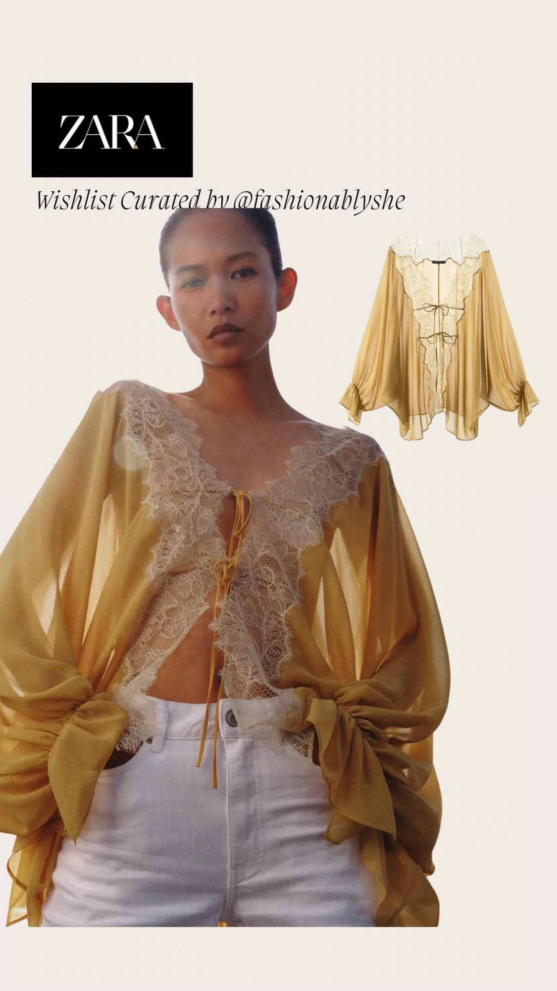Zara yellow lace trim top

#LTKdayinmylife #LTKmomlife #LTKOver40
