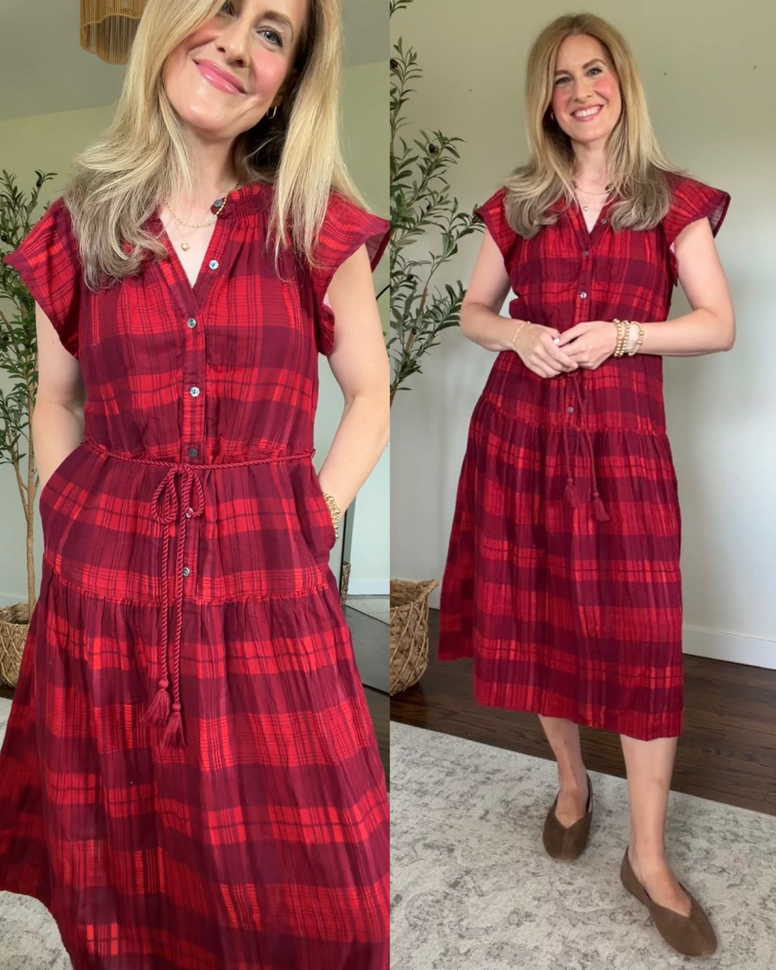 Walmart double cloth cotton midi dress
With pockets and removable belt. I decided to go with the medium. I’m 5’8”. Functional buttons! Great dress with boots or sandals or flats. Fall family photos, teacher outfit, momstyle #walmartfashion

#LTKOver40