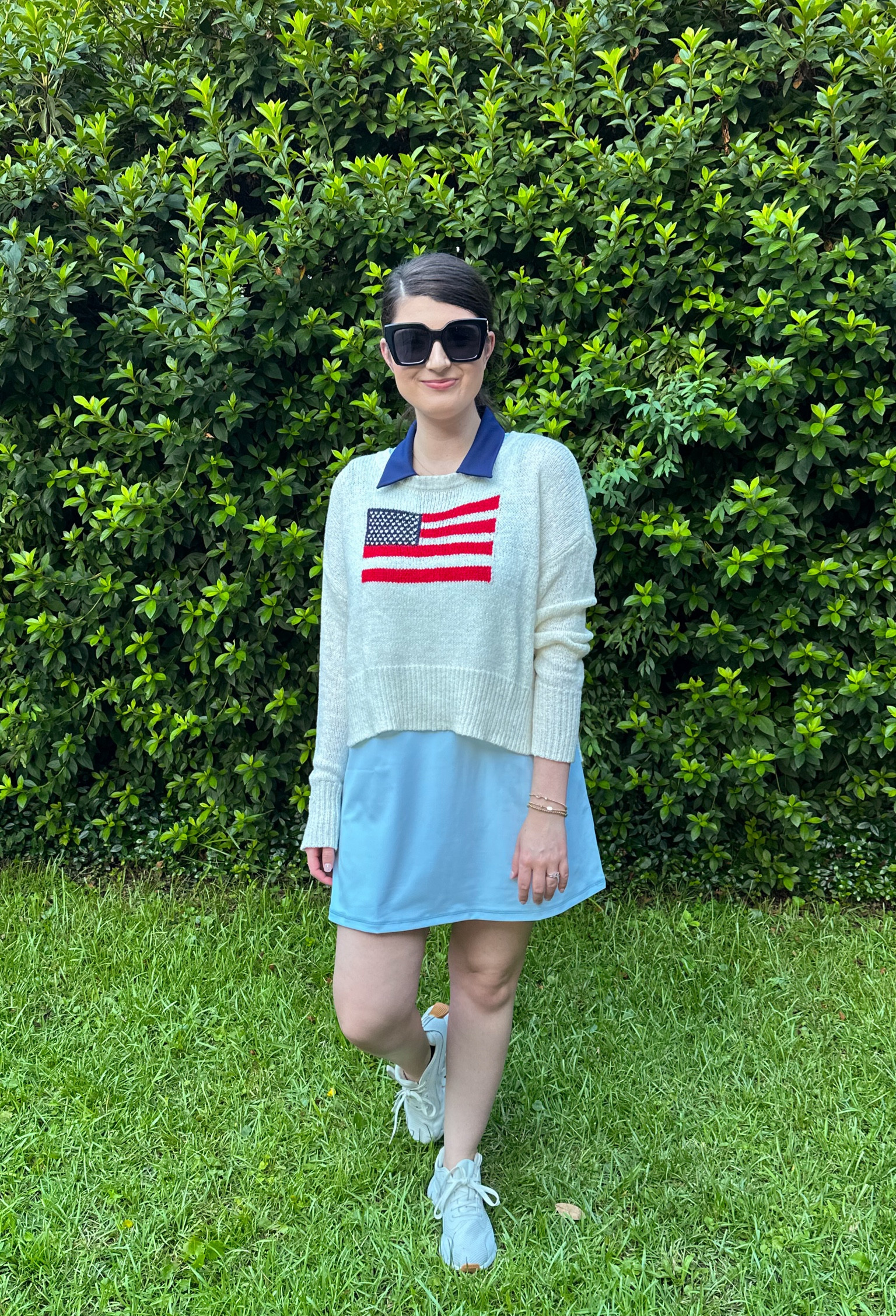 Americana, patriotic casual outfit 
Grandmillennial preppy
Jcrew 

#LTKActive #LTKSummerSales #LTKFindsUnder50
