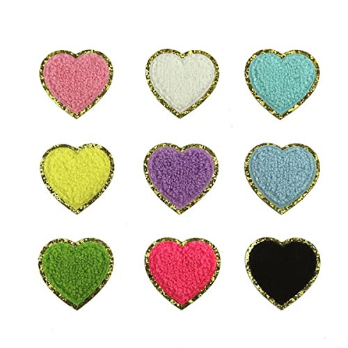 3D Colorful Castle Bow Chenille Rainbow Embroidered Patches Iron on Embroidery Applique Star Anchor  | Amazon (US)