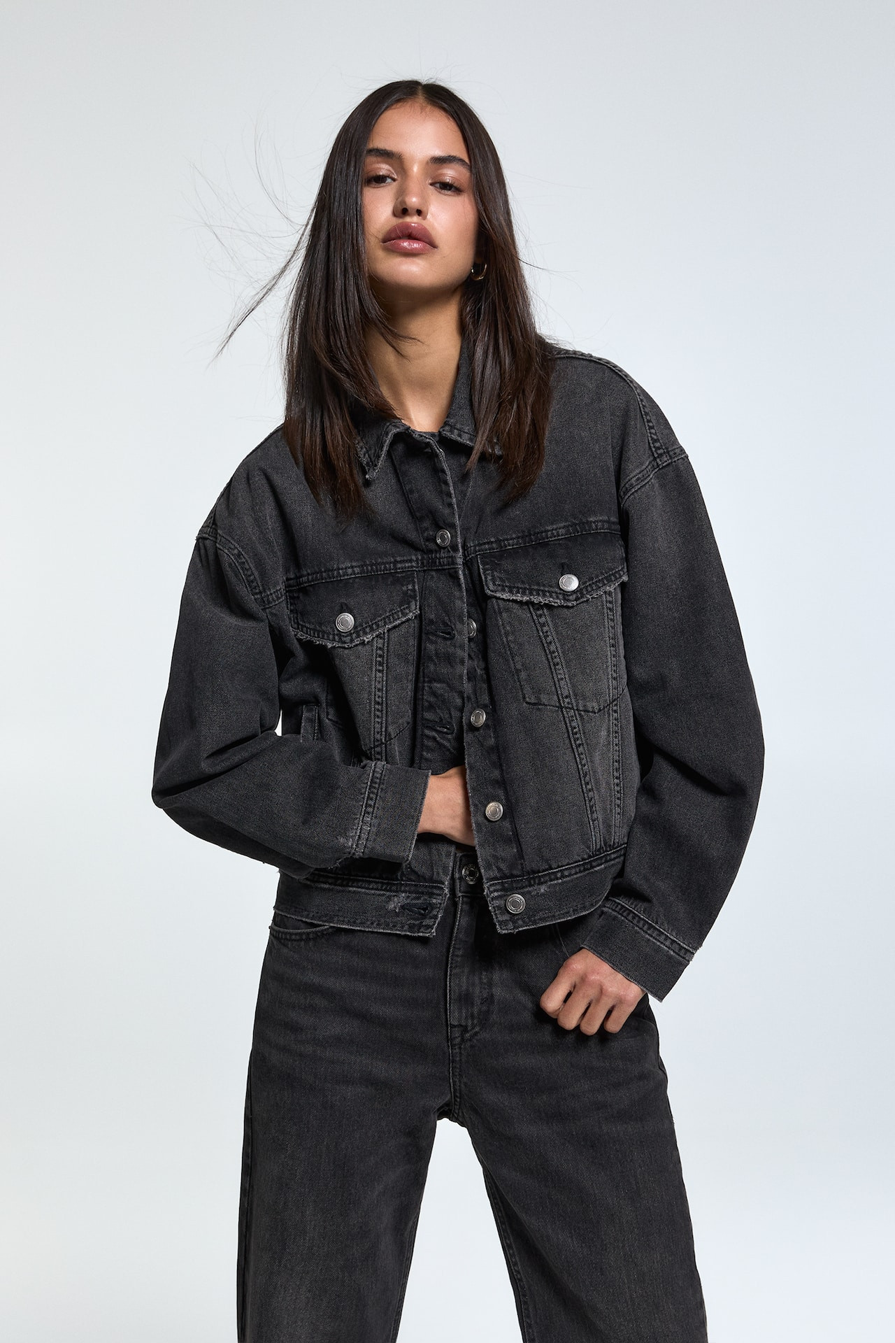 Basic denim jacket | PULL and BEAR UK