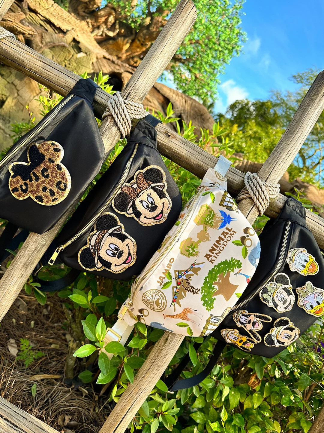 Animal Kingdom Fanny Pack Safari Mickey Safari Minnie Fanny Pack. Animal Kingdom Minnie Animal Ki... | Etsy (US)