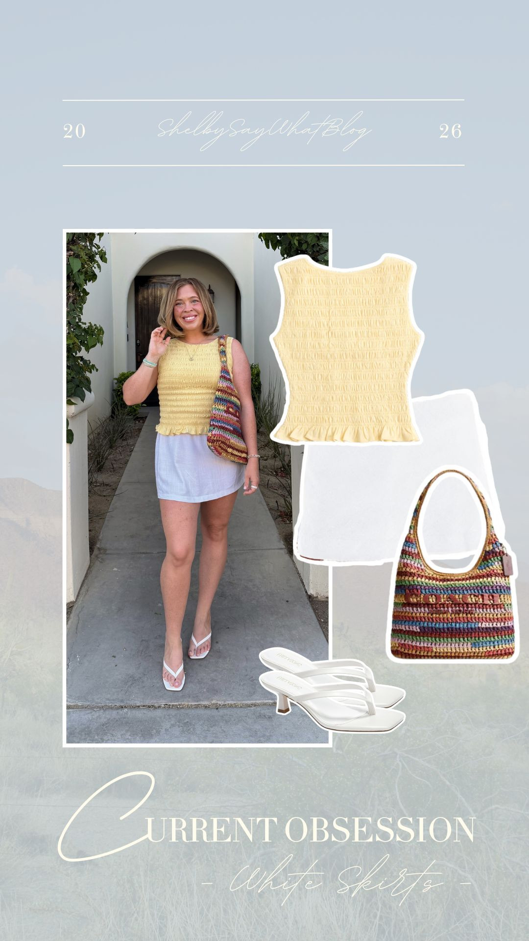 Vacation Outfit of the Day 💛🌴 Wearing a size medium top and a large skirt ✨ size 8/10 | M\L | 5’4” #LTKootd 

 #LTKootd #LTKMidsize