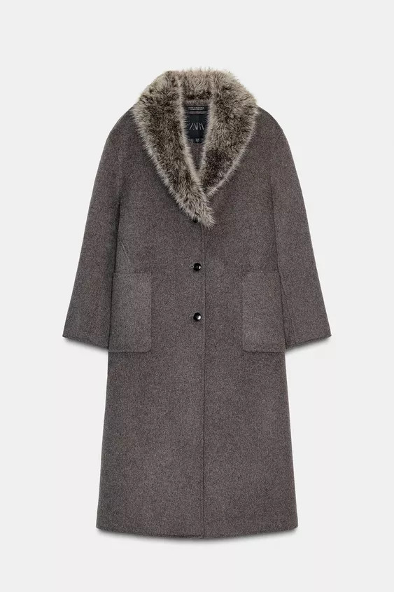ZW COLLECTION LIMITED EDITION WOOL BLEND COAT | Zara US