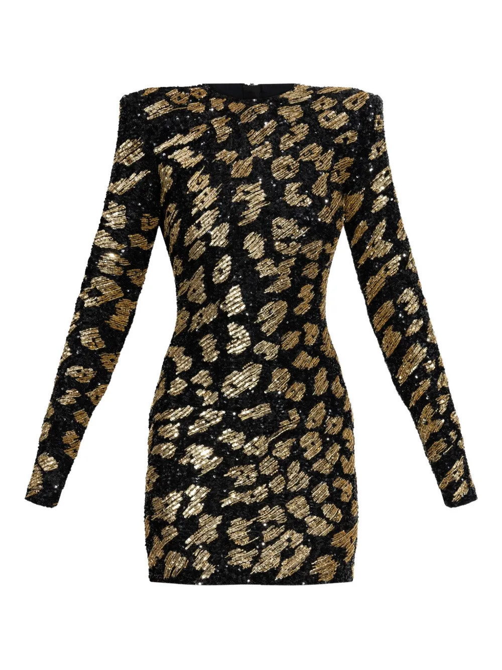Balmain sequin-embellished mini dress - Black | Farfetch Global