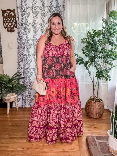 Free People maxi dress size medium 
Comes in other colors and prints, linked those as well! 
Spring outfit, spring dress, resort wear, vacation outfit 

#LTKSeasonal #LTKmidsize #LTKover40