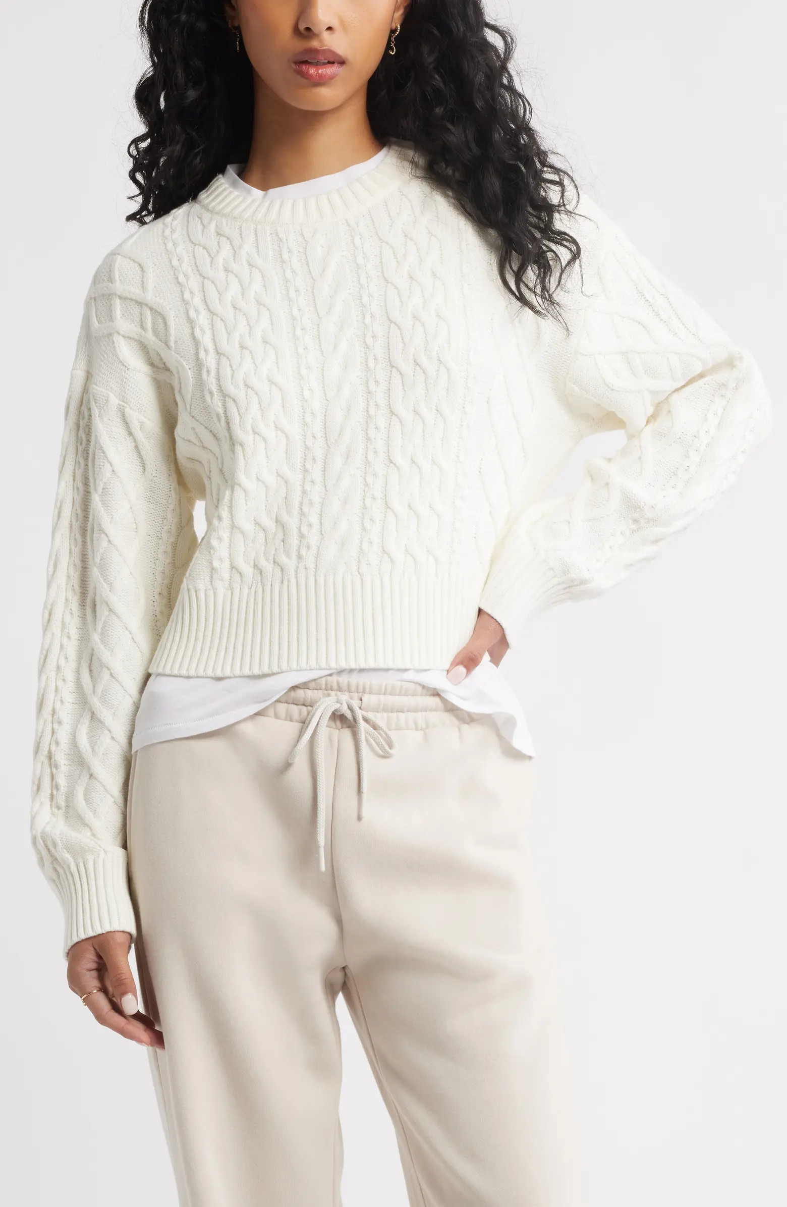 BP. Cable Pullover Sweater | Nordstrom | Nordstrom