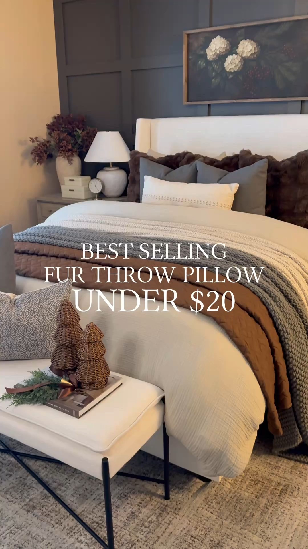 Best Selling Faux Fur Throw Pillows Under $20

Follow @farmtotablecreations on Instagram for daily home finds, cozy styling ideas, and budget-friendly decor.

These are Walmart’s best selling faux fur throw pillows, and I have them styled in my winter bedroom right now. They instantly add warmth and texture and make the space feel cozy and layered without feeling heavy. The faux fur looks high-end, feels incredibly soft, and the 22x22 size is perfect for beds, benches, or accent chairs. I love that they work beautifully all winter long and mix seamlessly with neutral bedding and warm wood tones—especially at this price point.

#throwpillows #fauxfurpillows #walmartfinds #walmarthome #bestfinds #bedroomdecor #bedroominspo #winterbedroom #cozybedroom #neutralbedroom #pillows #bedding #bedpillows #homedecor #budgetdecor #affordabledecor #cozyhome #winterdecor

#LTKSaleAlert #LTKHoliday #LTKHome