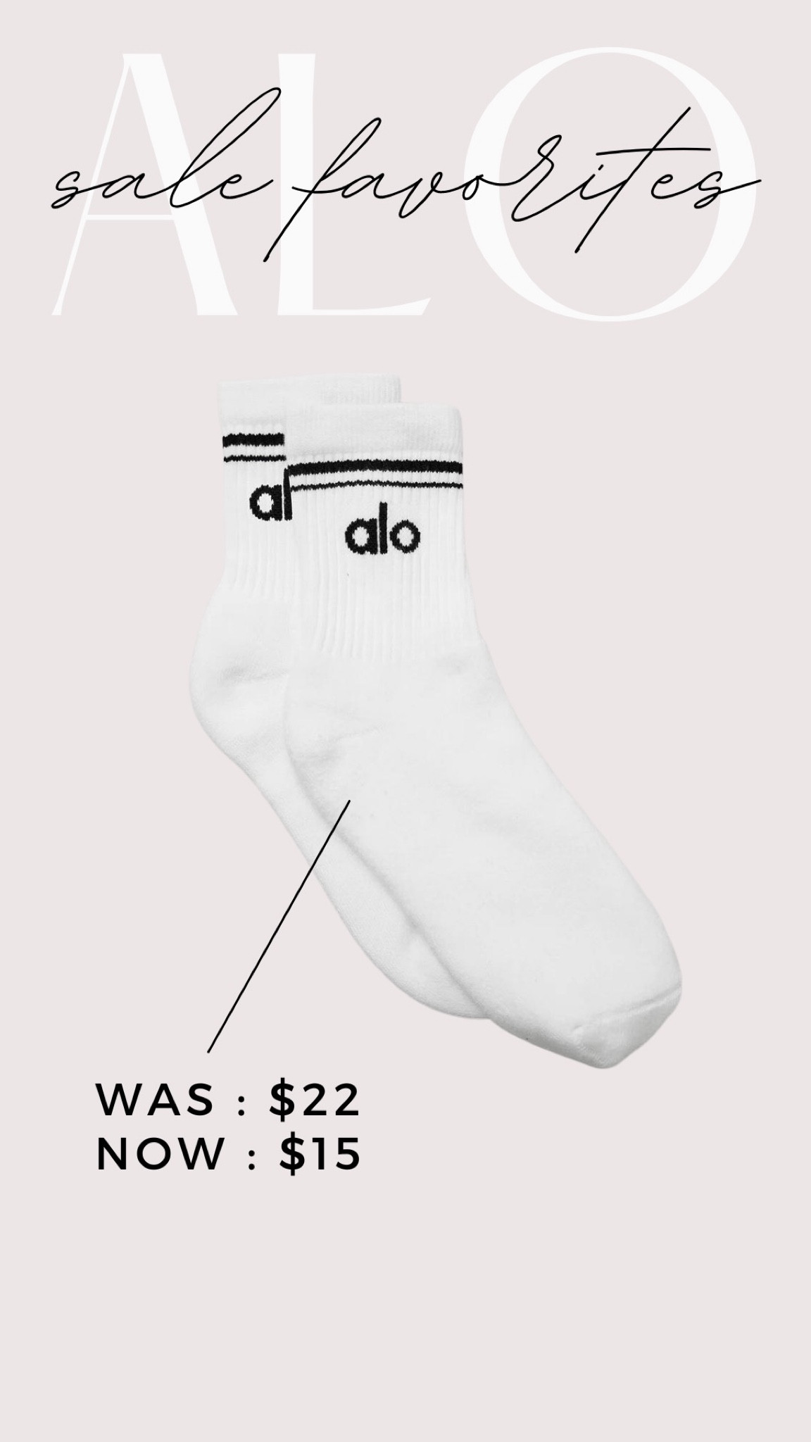 ALO sale favorites 🤍 

Crew socks, alo crew socks

#LTKsalealert #LTKfit