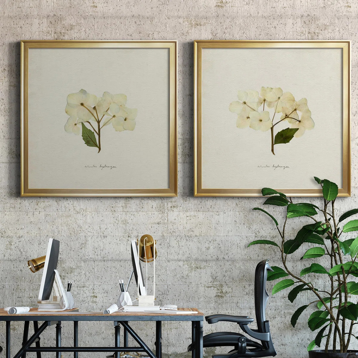 " Cornales Hydrangea I " 2 - Pieces | Wayfair North America