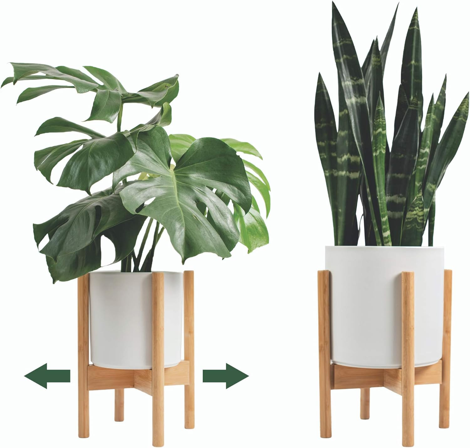 Mid Century Plant Stand Otter & Mint - Adjustable Bamboo Indoor Plant Stand Fits Plant Pots 8-12 ... | Amazon (US)