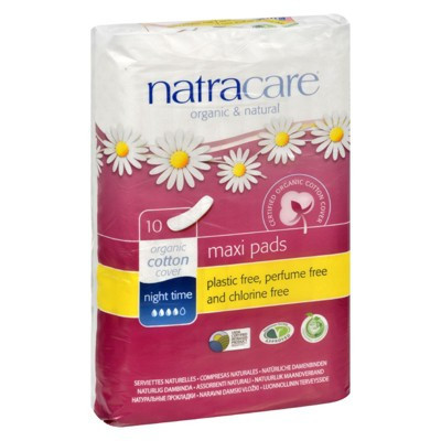 Natracare Organic Cotton Maxi Pads Night Time - 10 ct | Target