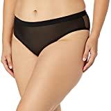 Curvy Couture Women's Plus Size Sheer Mesh High Cut Brief | Amazon (US)