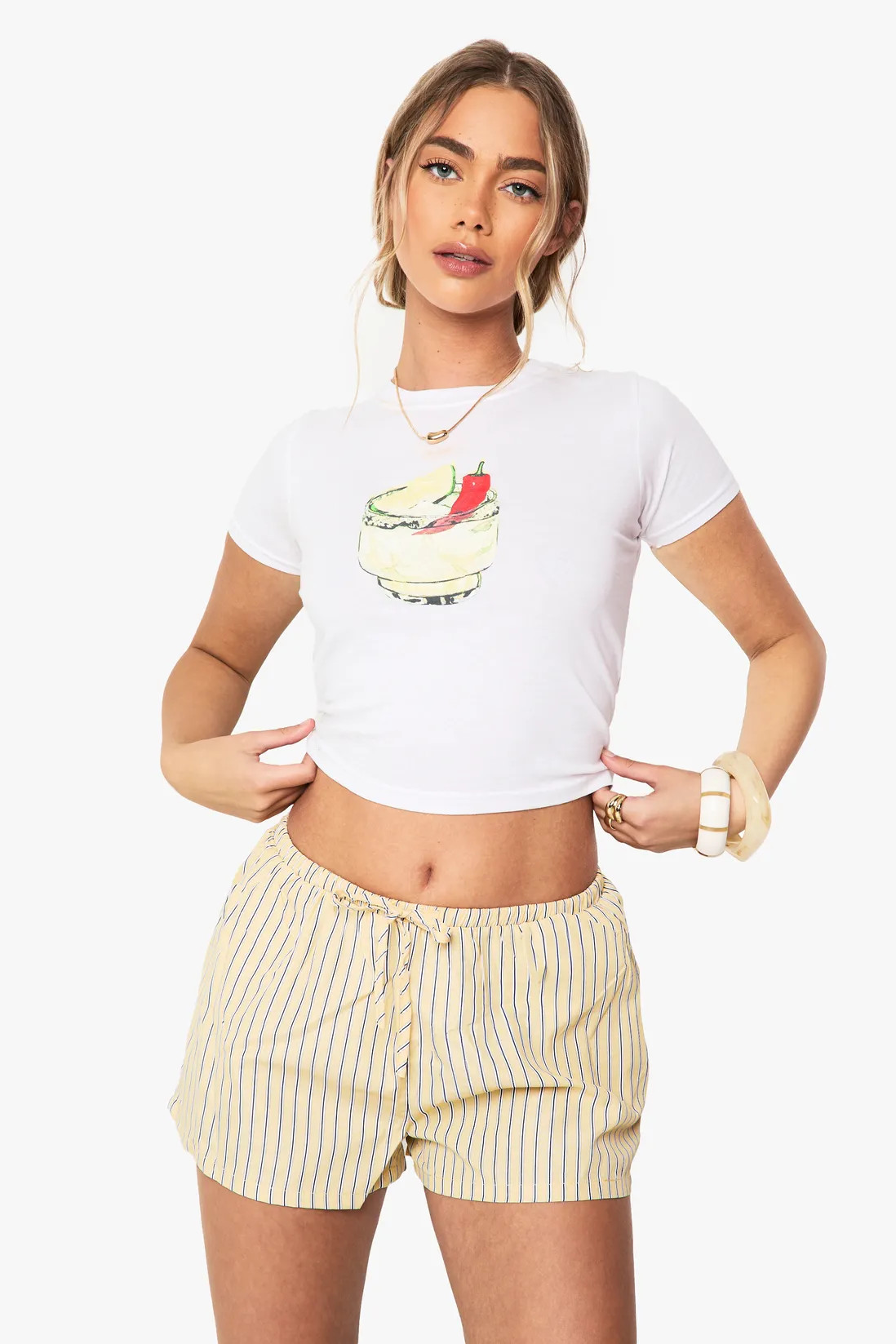 Shorts | Woven Flippy Stripe Short | boohoo | Boohoo.com (UK & IE)