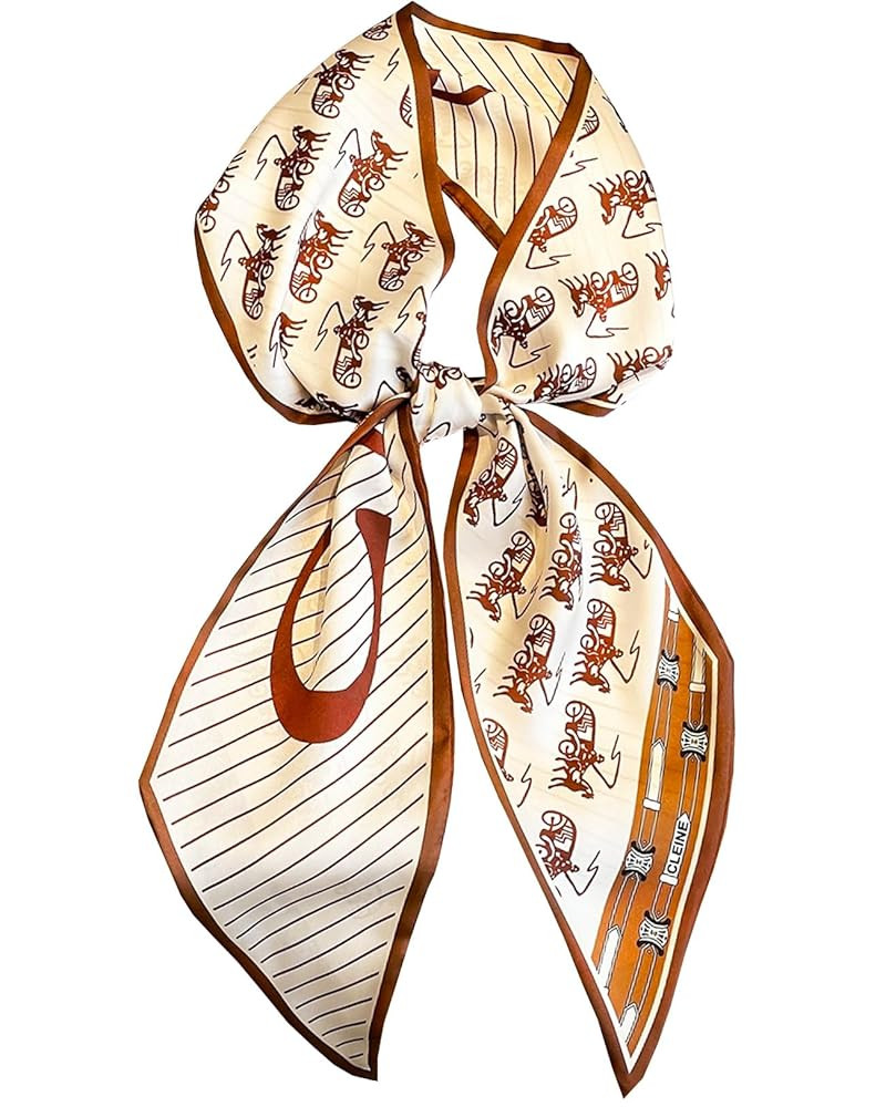 Purse Scarf For Handbags Head Scarves For Women's Hair Bags Scarfs Long Skinny Scarves Fashion Si... | Amazon (US)