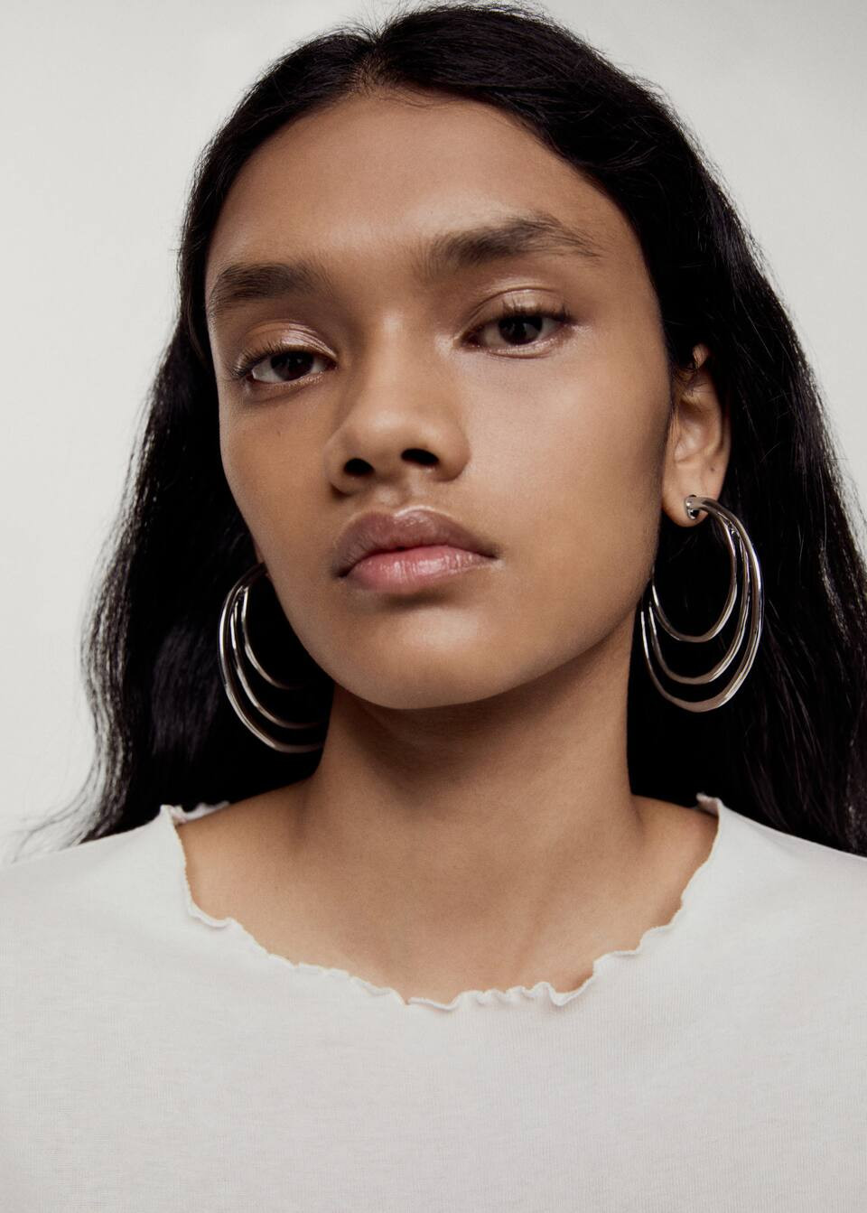 Three hoop earrings -  Women | Mango United Kingdom | MANGO (UK)