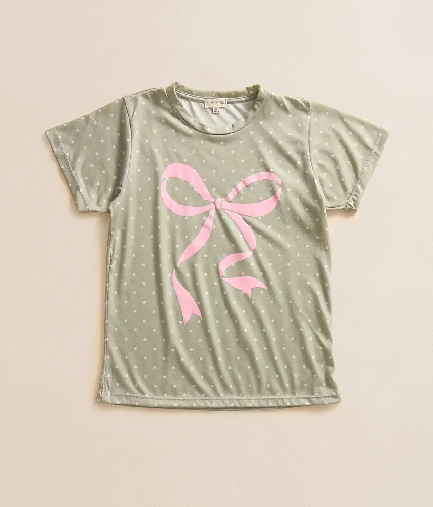 Girls - Polka Dot Bow T-Shirt | Buckle