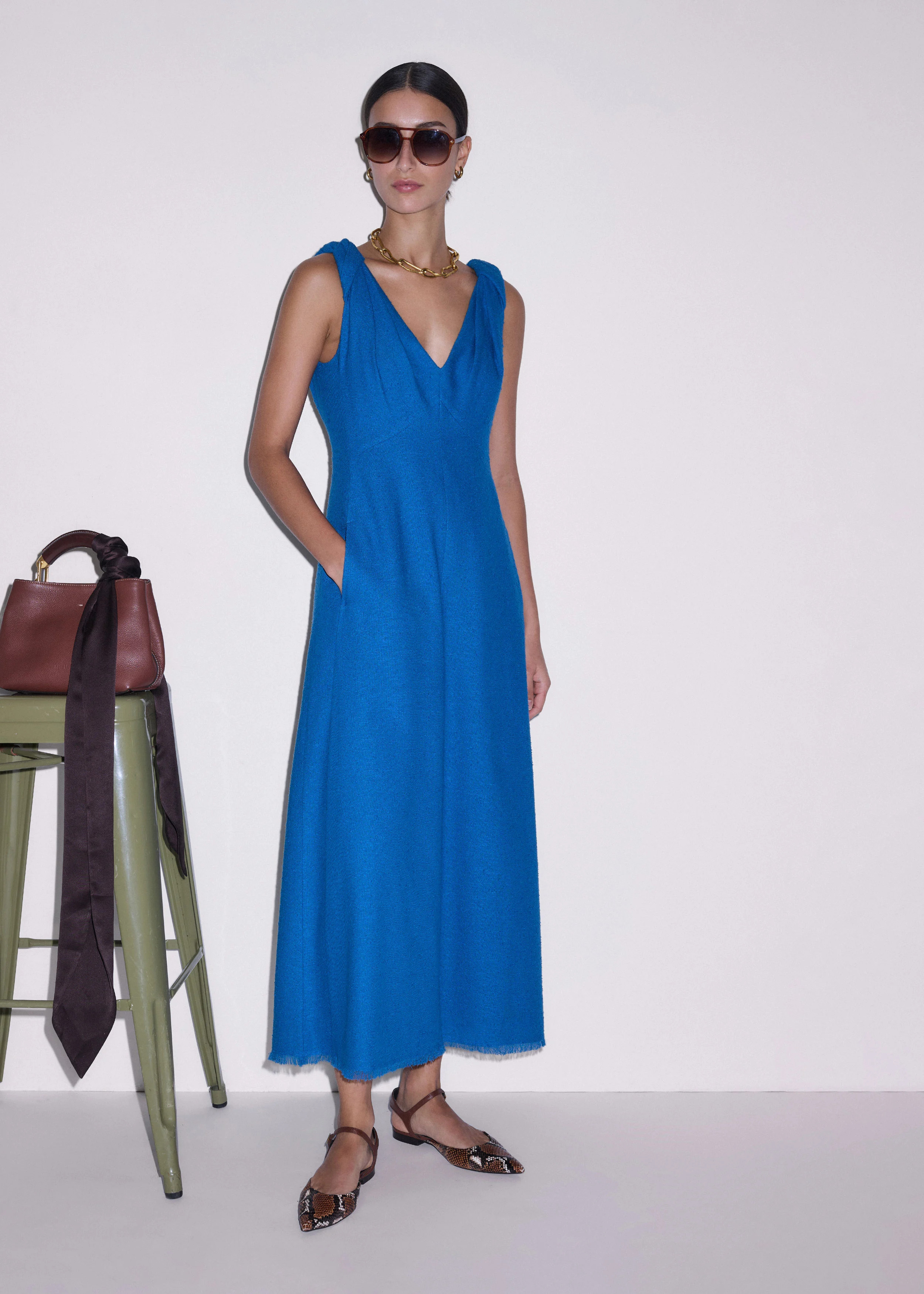 Fit + Flare Maxi Dress | ME+EM Global (Excluding US)
