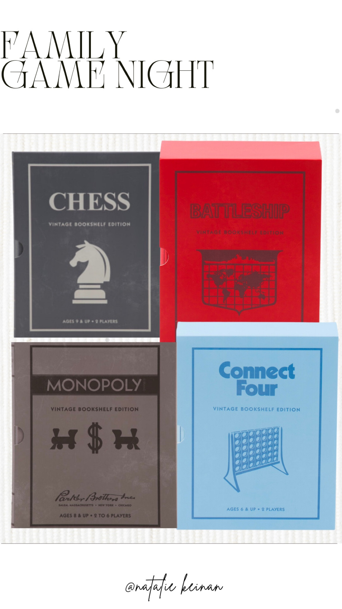 Family game night!! Cute gift set board games!
Gift idea 

#LTKFamily #LTKFindsUnder50 #LTKSeasonal