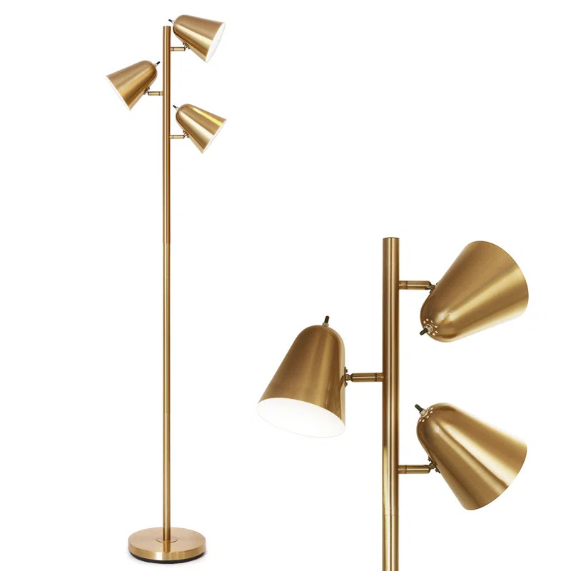 Bernal 64'' Gold Tree Floor Lamp Set | Wayfair North America