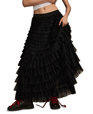 Women's Ruffled Maxi Skirt | Macy's