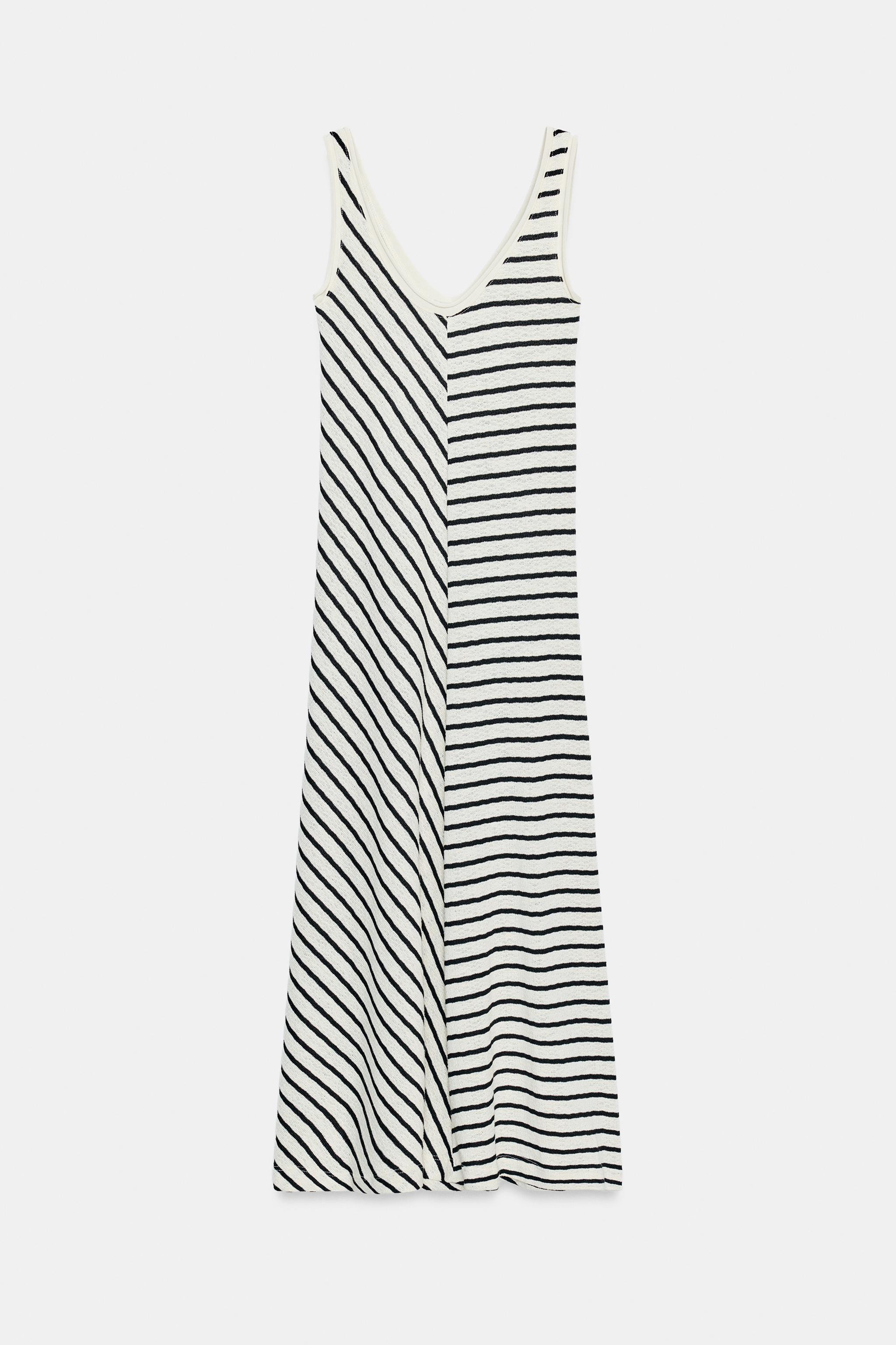 STRIPED RUSTIC DRESS | Zara US