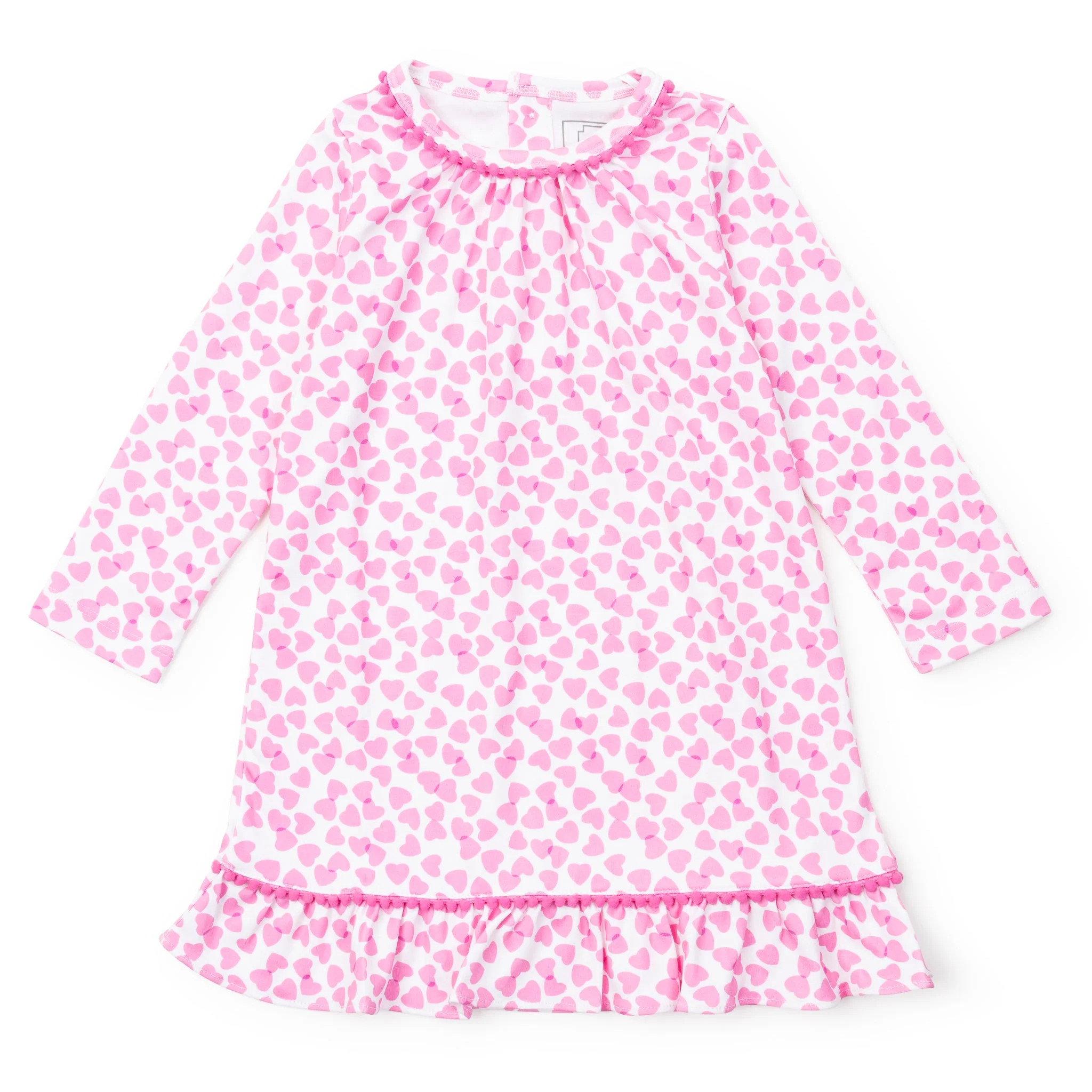 Carlin Girls' Dress - Confetti Hearts Pink | Lila and Hayes
