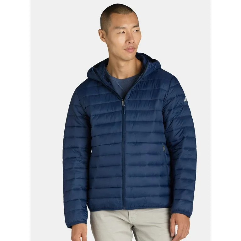Ozark Trail Men's & Big Men’s Hooded Puffer Jacket, Sizes S-3XL - Walmart.com | Walmart (US)