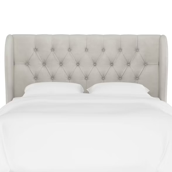 Tufted Velvet Upholstered Wingback Headboard - Threshold™ | Target