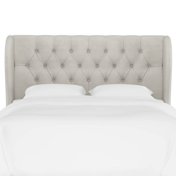 Tufted Velvet Upholstered Wingback Headboard - Threshold™ | Target