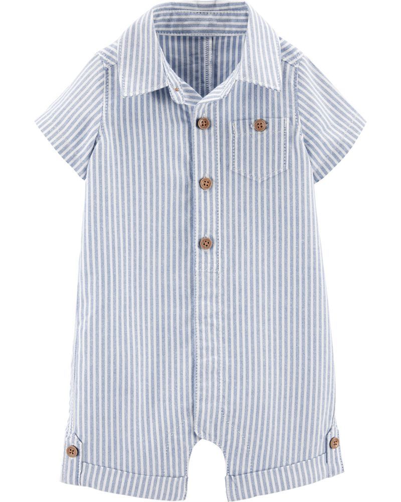 Certified Organic Cotton Striped Romper | Carter's