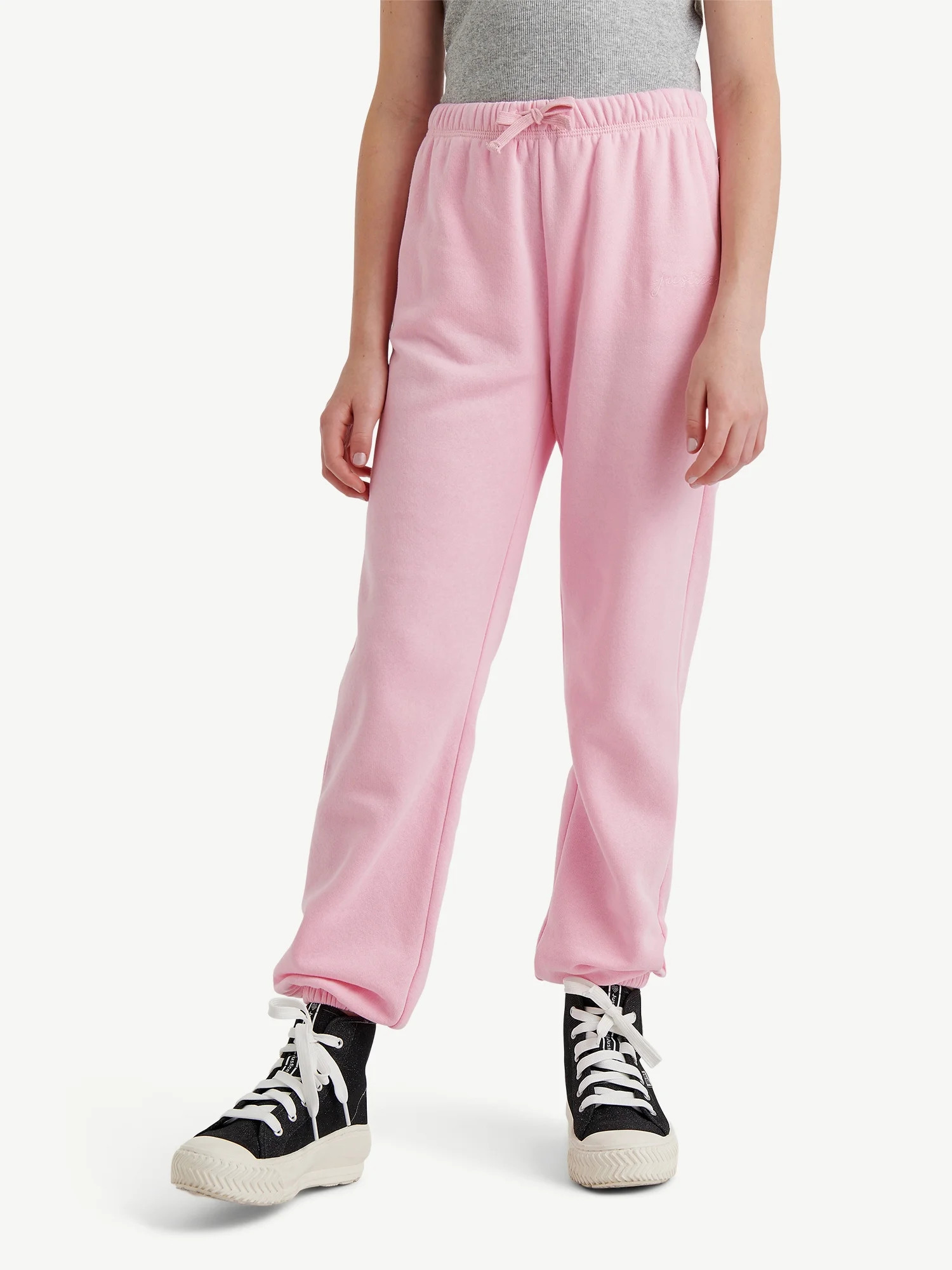 Justice Girls Basic Fleece Jogger, Sizes XS-XLP | Walmart (US)