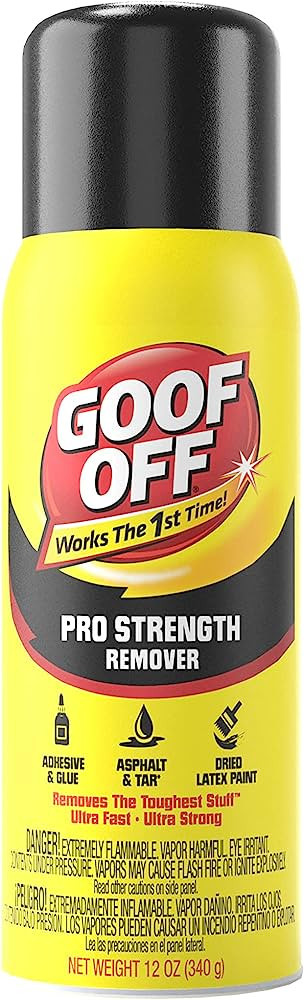 Goof Off FG658 Professional Strength Remover, Aerosol 12-Ounce | Amazon (US)