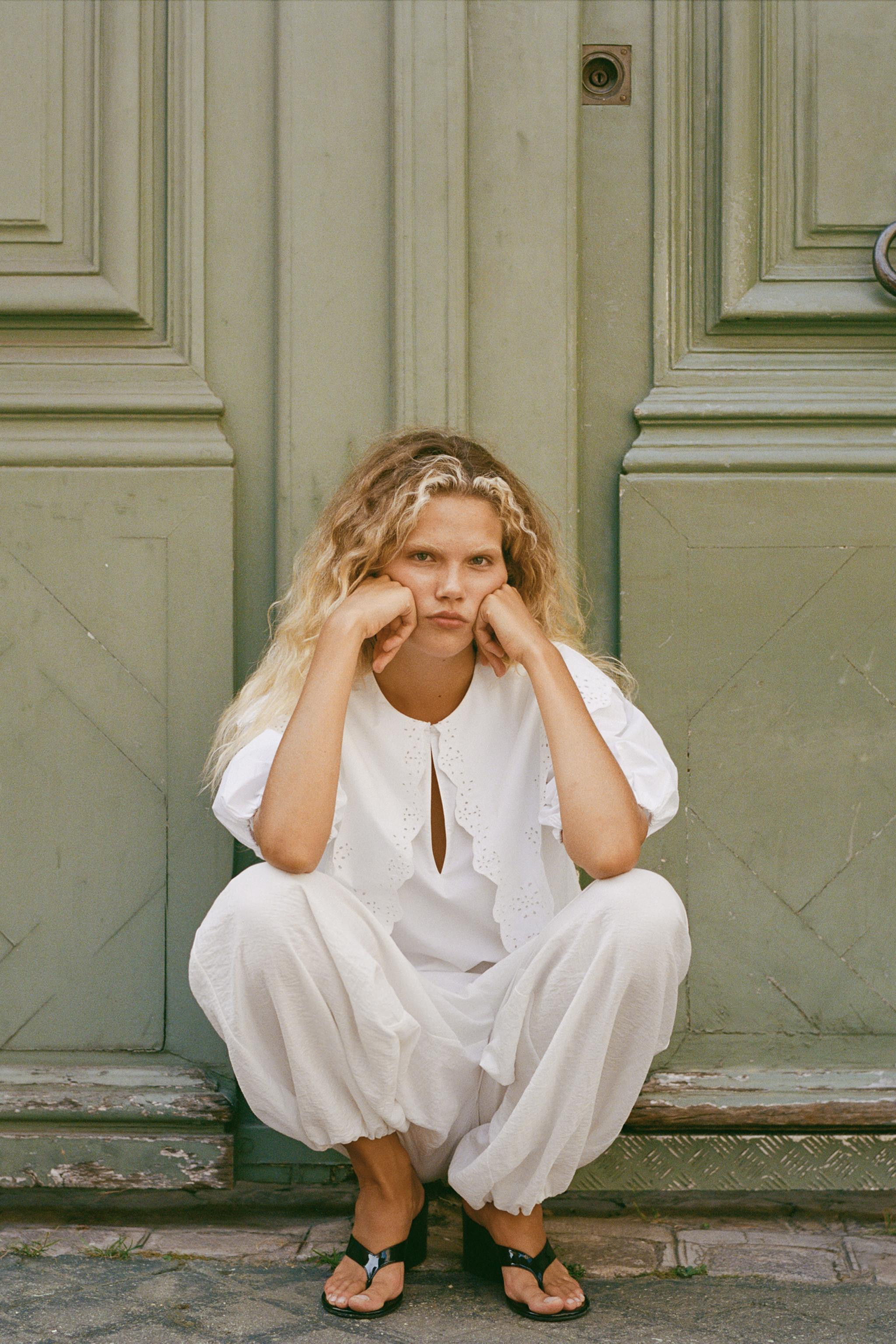 PETER PAN COLLAR POPLIN SHIRT | Zara US