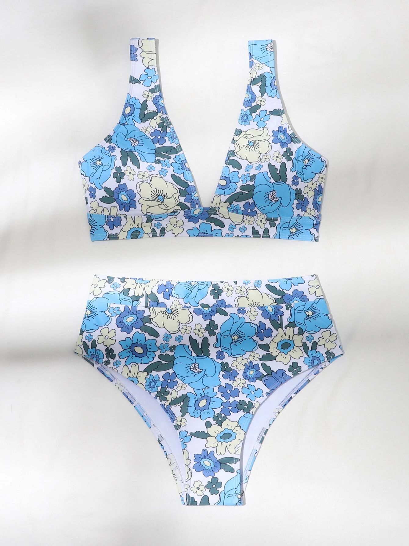 Floral High Waisted Bikini Swimsuit | SHEIN