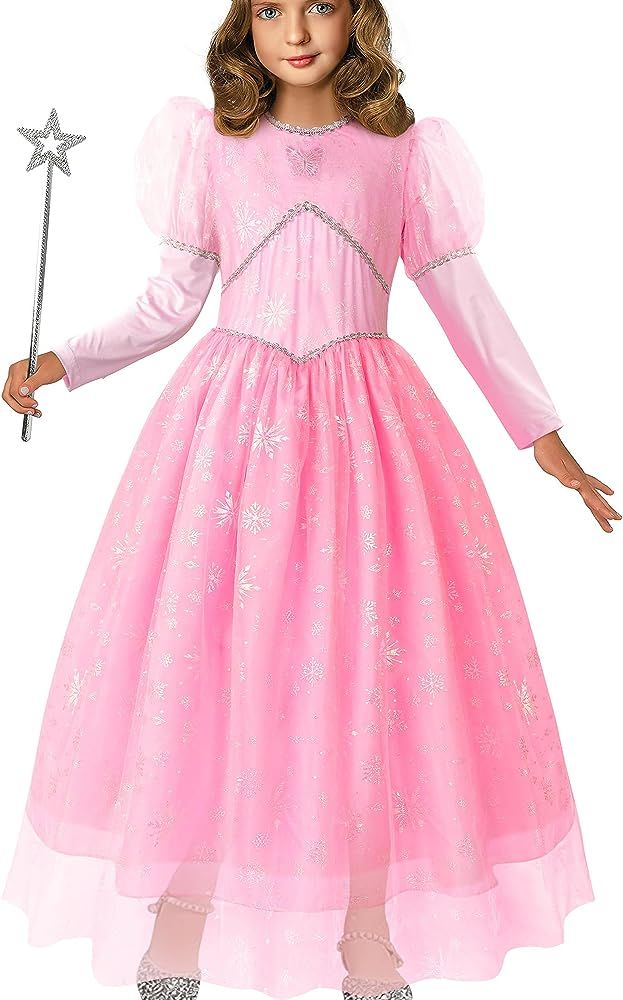 Deluxe Good Witch Dress up Costume Girls Kids Glinda Costume Good Witch Halloween Costume | Amazon (US)