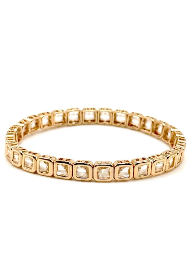 Dainty Square Gem Bracelet | La Lumiere NY