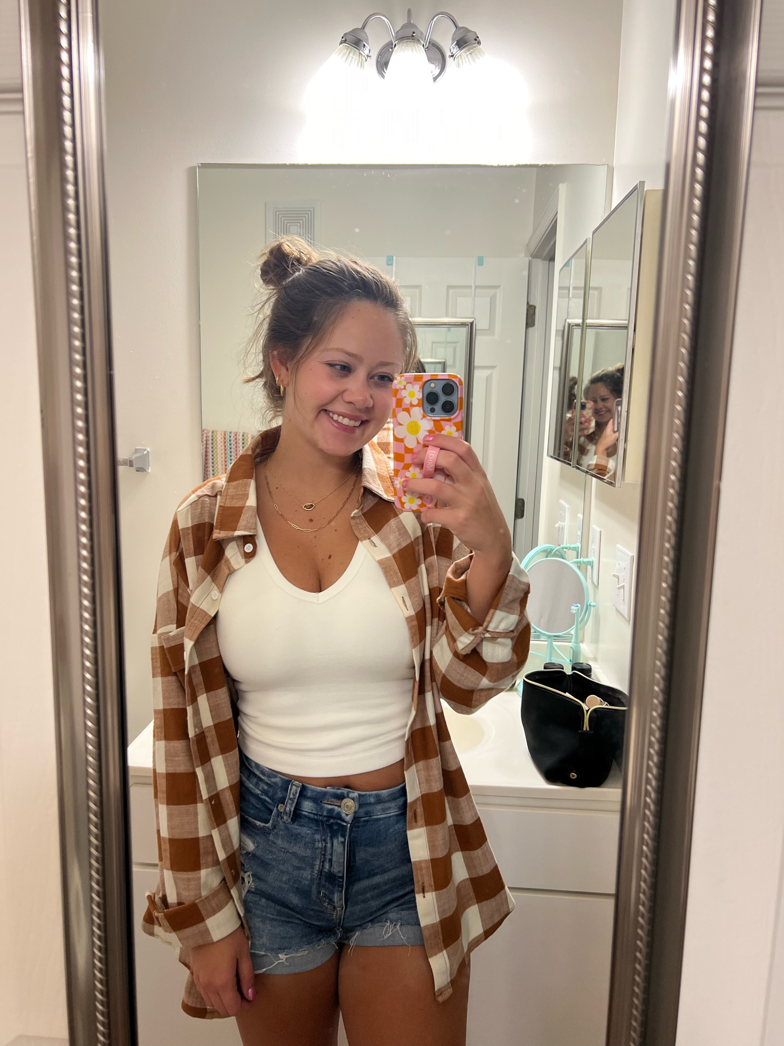 Fall flannel, fall outfit, Pink Lily outfit, pumpkin patch outfit 🍂🎃

#LTKStyleTip #LTKSeasonal #LTKFindsUnder50