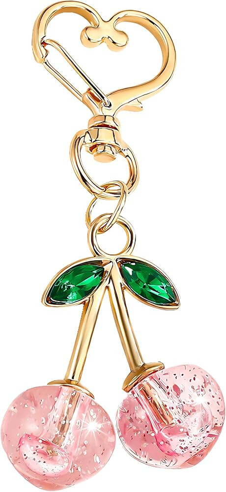 Cherry Keychain Cute Bag Charms Purse Charms for Handbags Cherry Accessories for Women Birthday C... | Amazon (US)