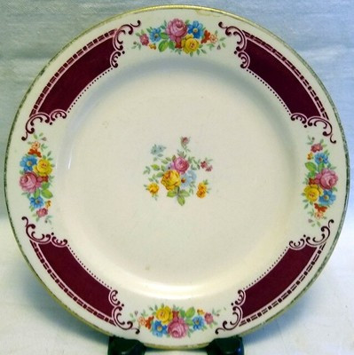 Vintage HOMER LAUGHLIN Dessert Pie Plate 7.25” MAJESTIC PATTERN Brittany, Floral | eBay US