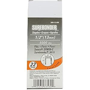 300-516-5M Narrow Crown 22 Gauge Upholstery Staples - 5/16" Length - 5000 Count | Amazon (US)