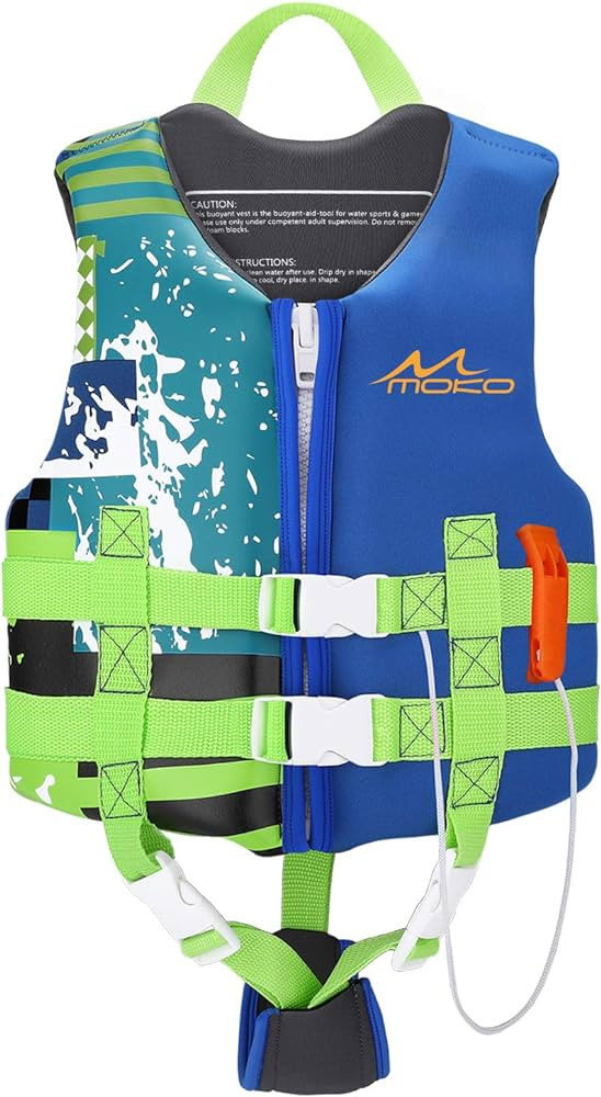 MoKo Swimming Vest for Kids 46-77 lbs, Clearance Children Swim Vests Water Activity Equipment Cut... | Amazon (US)