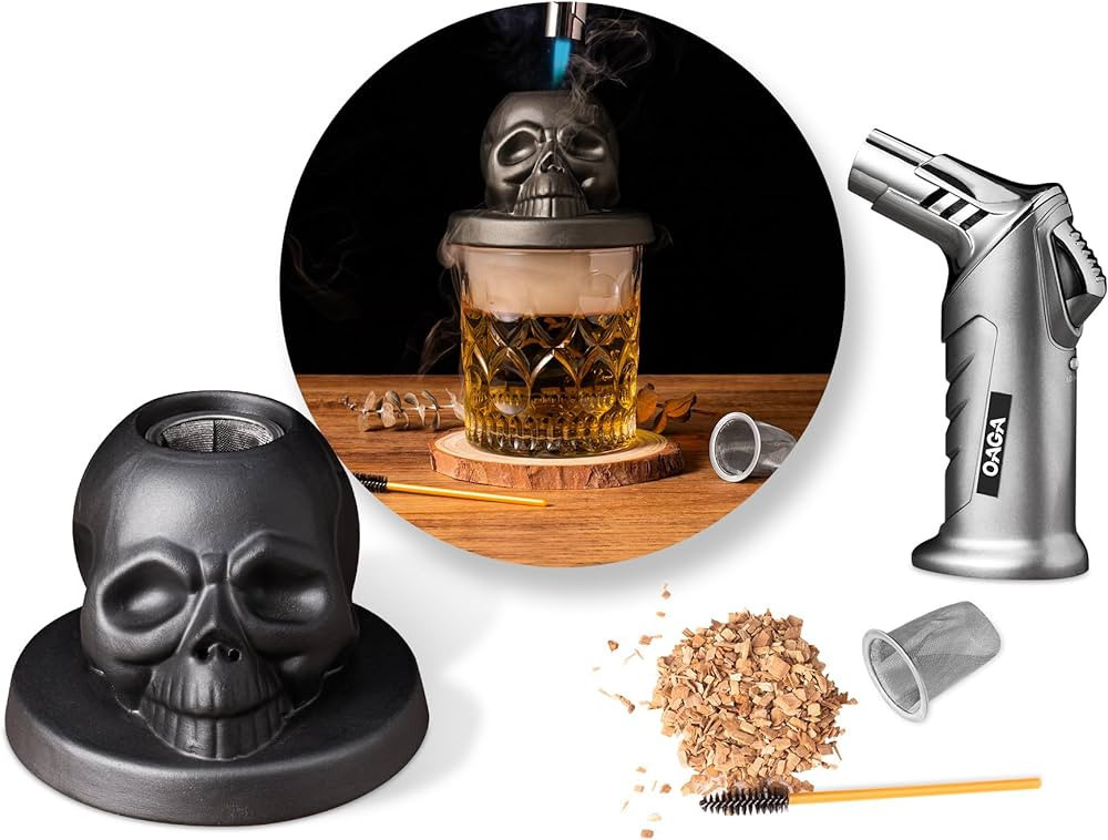 Cocktail Smoker Kit with Torch, Whiskey Smoker Kit, Bourbon/Drink/Old Fashioned Smoker Infuser Ki... | Amazon (US)
